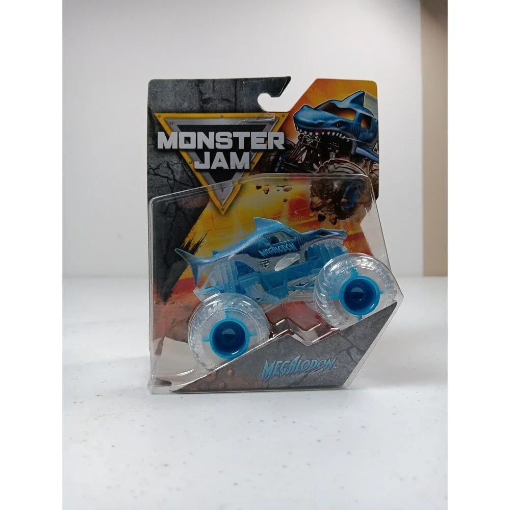 Monster Jam “Megalodon” Truck Set Of 4 Spin Master 1:64 Series 01